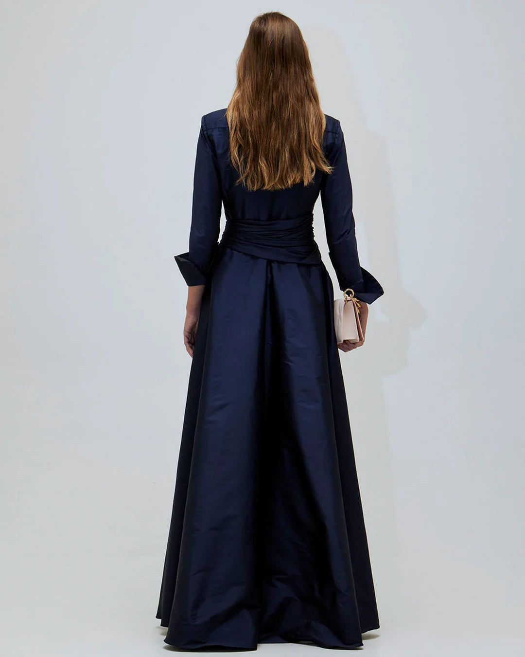 Formal Women's Dresses A-line With Long Sleeve Floor Length Free Custom Size Mother of the Bride Dress